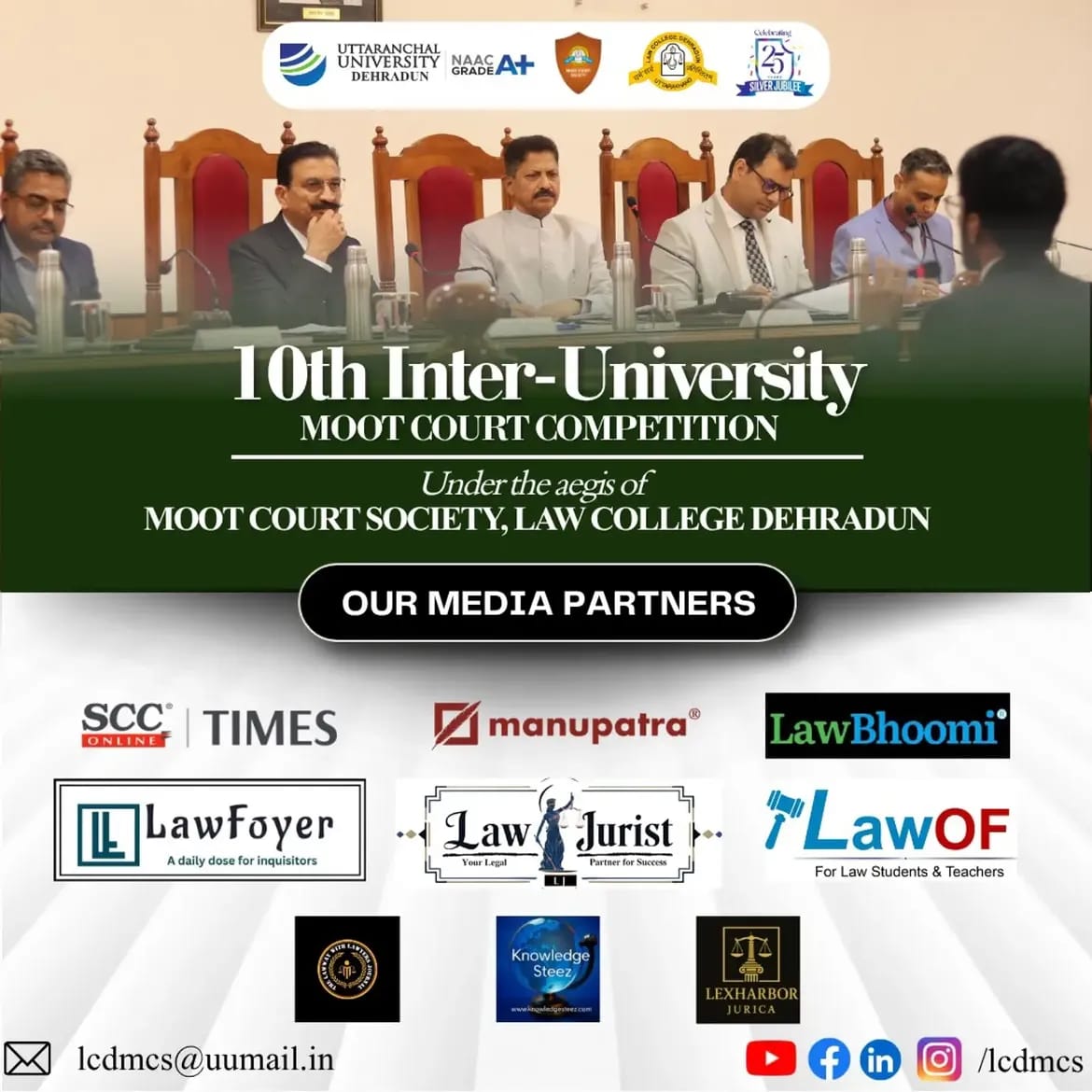 Media Partners: SCC Times, Manupatra, LawBhoomi, LawFoyer, Law Jurist, LawOF